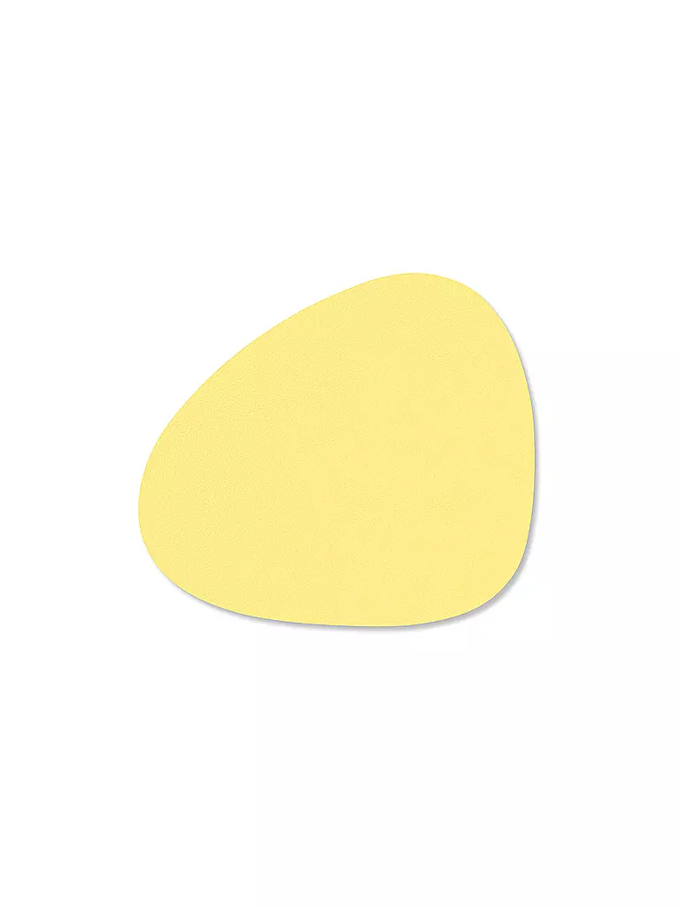 LIND DNA | Glasuntersetzer 11x13cm CURVE Nupo Oval Yellow  | gelb