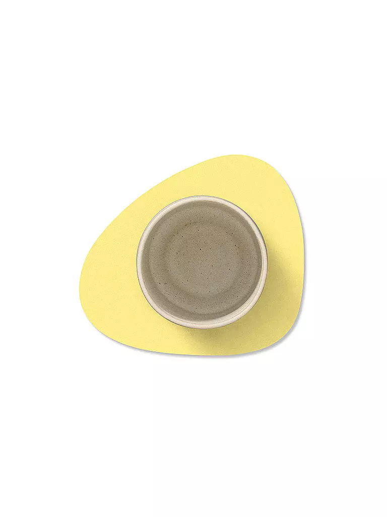 LIND DNA | Glasuntersetzer 11x13cm CURVE Nupo Oval Yellow | rot