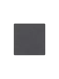 LIND DNA | Leder-Untersetzer eckig 10x10cm Olive Green | grau