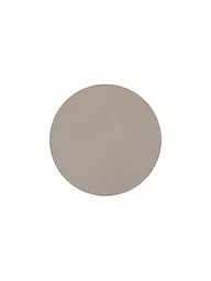 LIND DNA | Leder-Untersetzer rund Nupo 10cm Antracite | hellgrau
