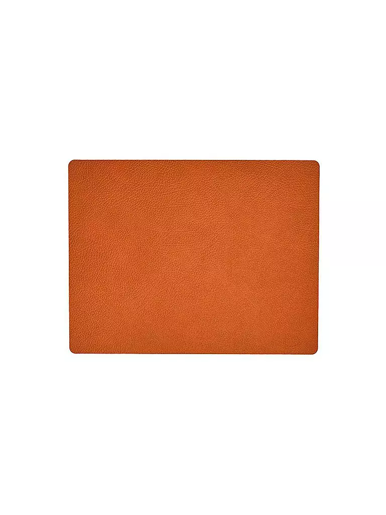 LIND DNA | Platzset "Hippo" eckig 35x45cm (Orange) | orange