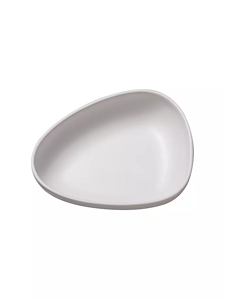 LIND DNA | Teller tief Curve 22x19x5cm Offwhite | creme