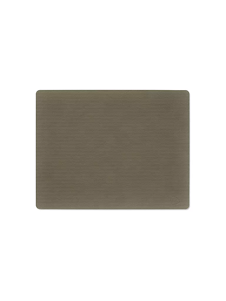 LIND DNA | Tischset 35x45cm CORDUROY ECKIG Army Green  | dunkelgrün