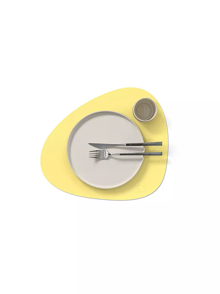 LIND DNA | Tischset 37x44cm CURVE Nupo Oval Yellow | gelb