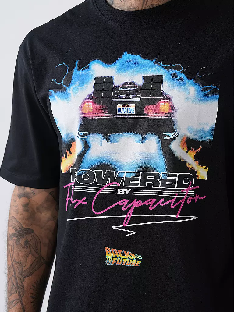 LMTD | T-Shirt NLMFIDAS BACKTOTHEFUTURE | schwarz