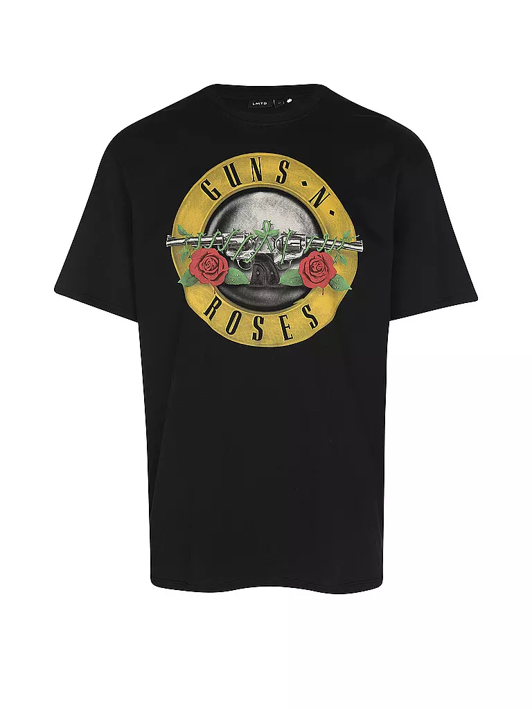 LMTD | T-Shirt NLMMADI GUNSNROSES  | schwarz