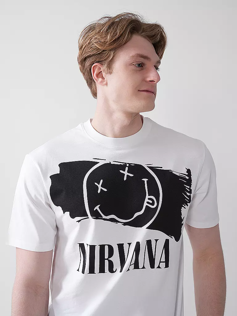 LMTD | T-Shirt NLMMATTIMUS NIRVARNA | weiss