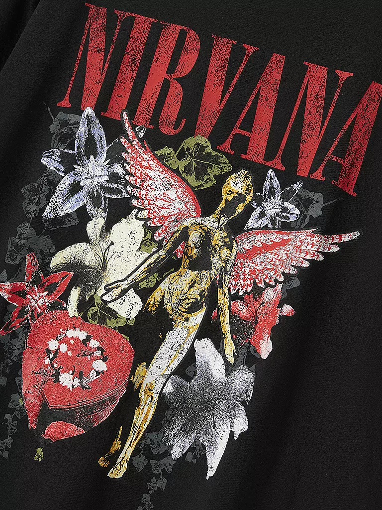 LMTD | T-Shirt NLMVALOR NIRVANA | schwarz