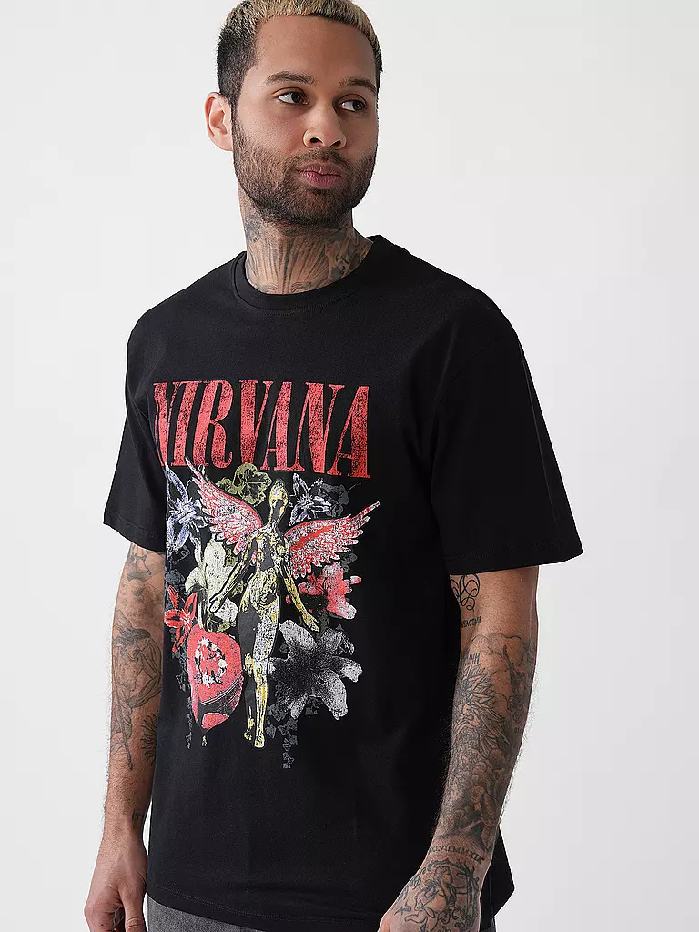 LMTD | T-Shirt NLMVALOR NIRVANA | schwarz
