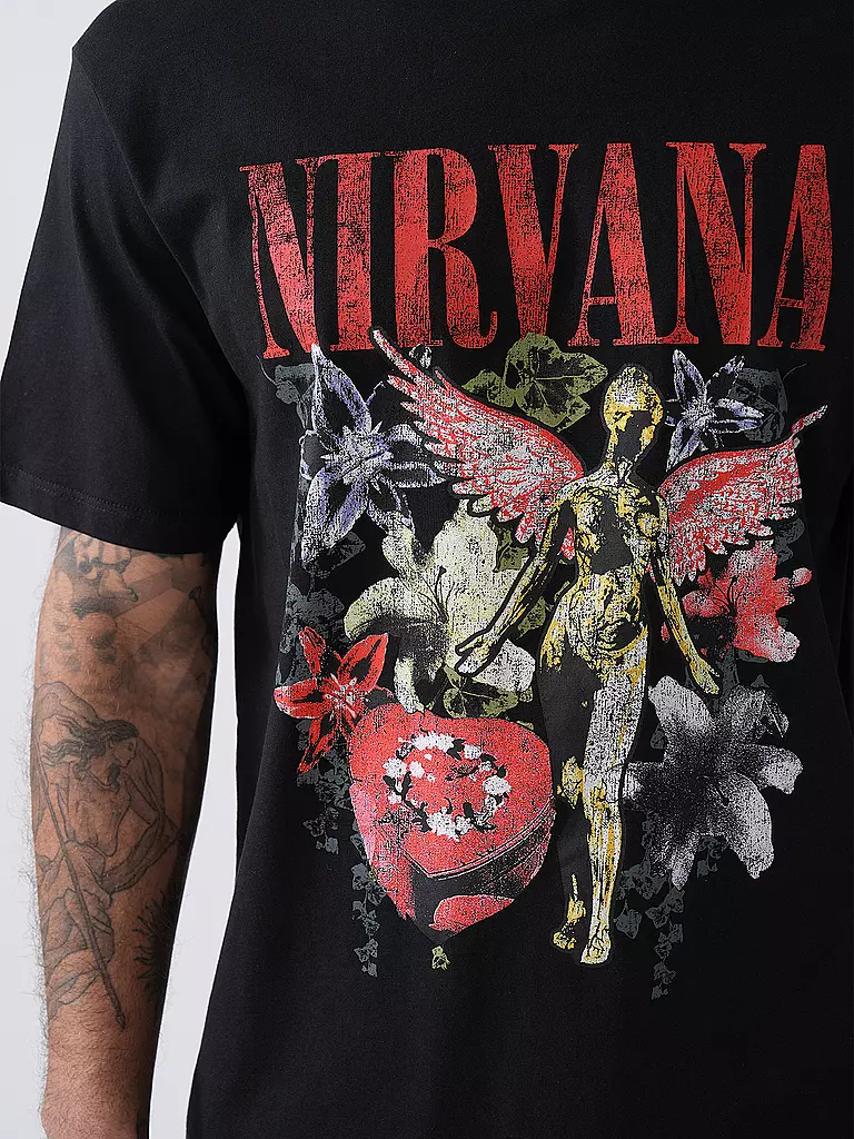 LMTD | T-Shirt NLMVALOR NIRVANA | schwarz