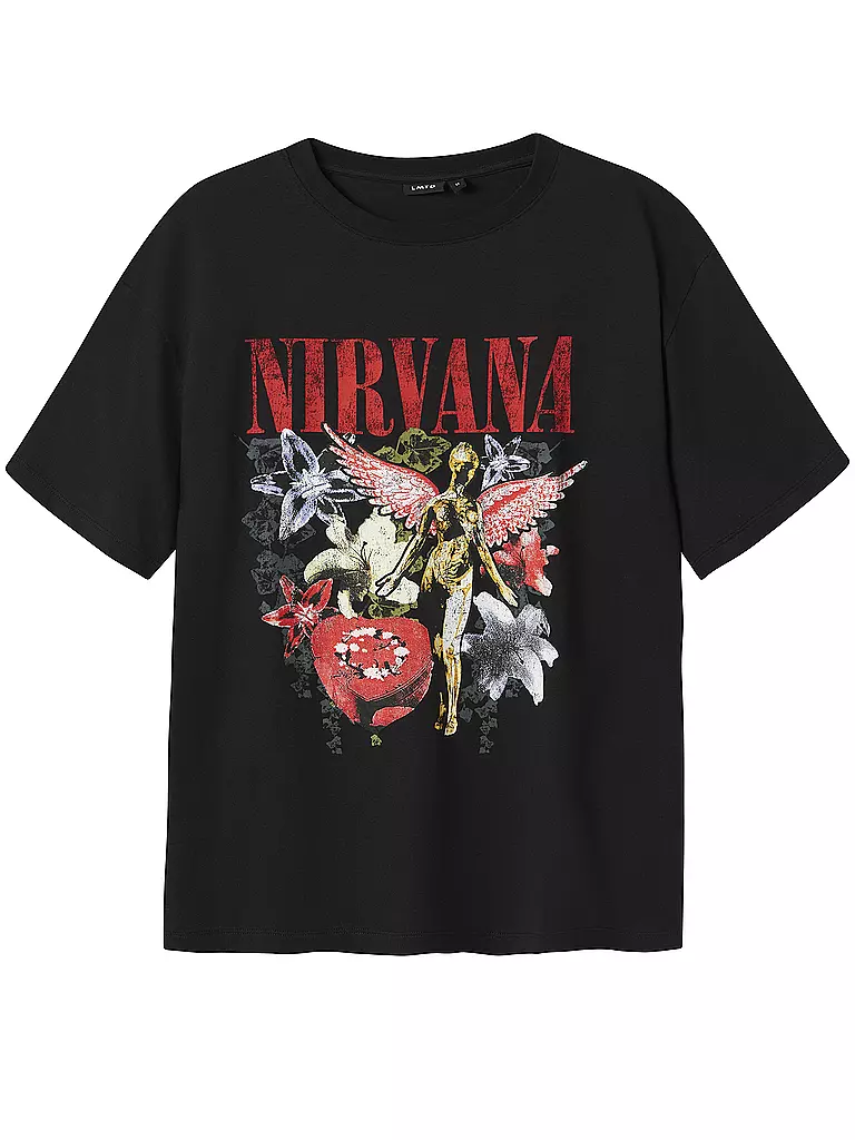 LMTD | T-Shirt NLMVALOR NIRVANA | schwarz