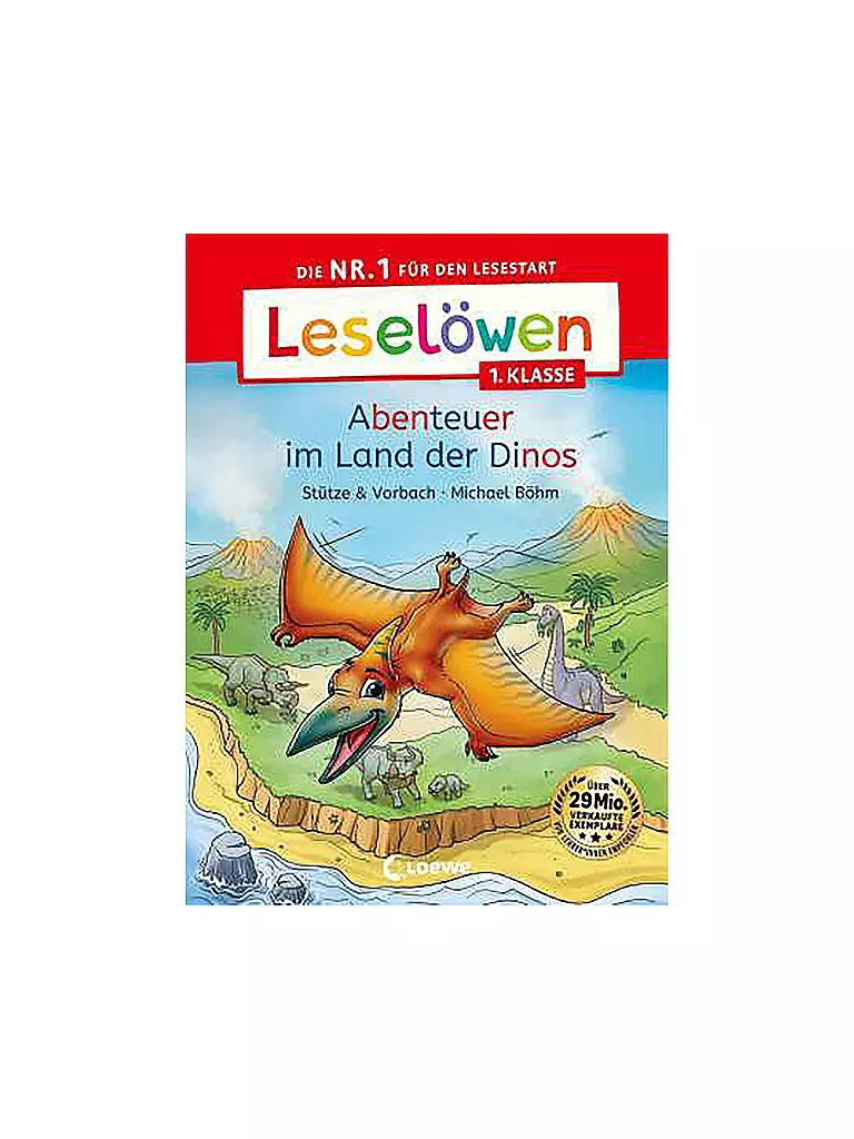 LOEWE VERLAG | Buch - Leselöwen 1. Klasse - Abenteuer im Land der Dinos | keine Farbe