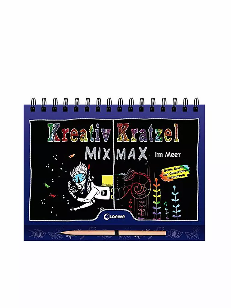 LOEWE VERLAG | Kreativ-Kratzel Mix Max - Im Meer | transparent
