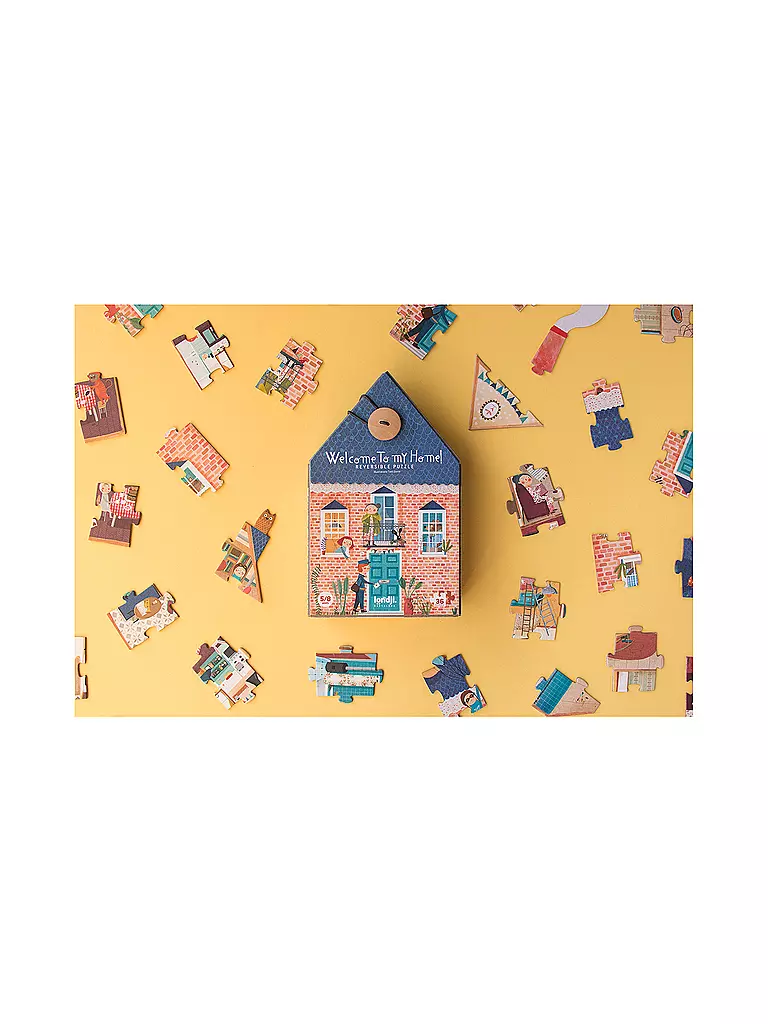 LONDJI | Puzzle WELCOME TO MY HOME 36 Teile | bunt