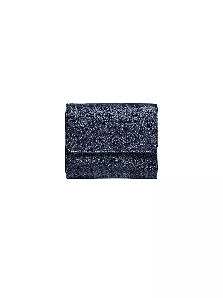 LONGCHAMP | Le Foulonné Brieftasche im Kompaktformat, Navy | blau