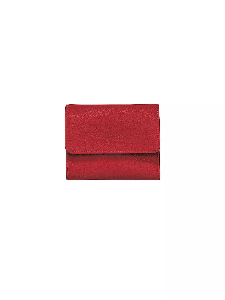 LONGCHAMP | Le Foulonné Brieftasche im Kompaktformat, Red | rot