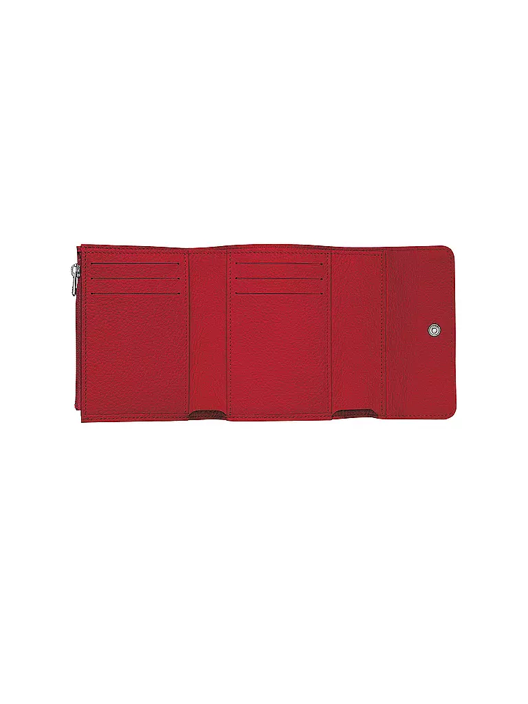 LONGCHAMP | Le Foulonné Brieftasche im Kompaktformat, Red | rot