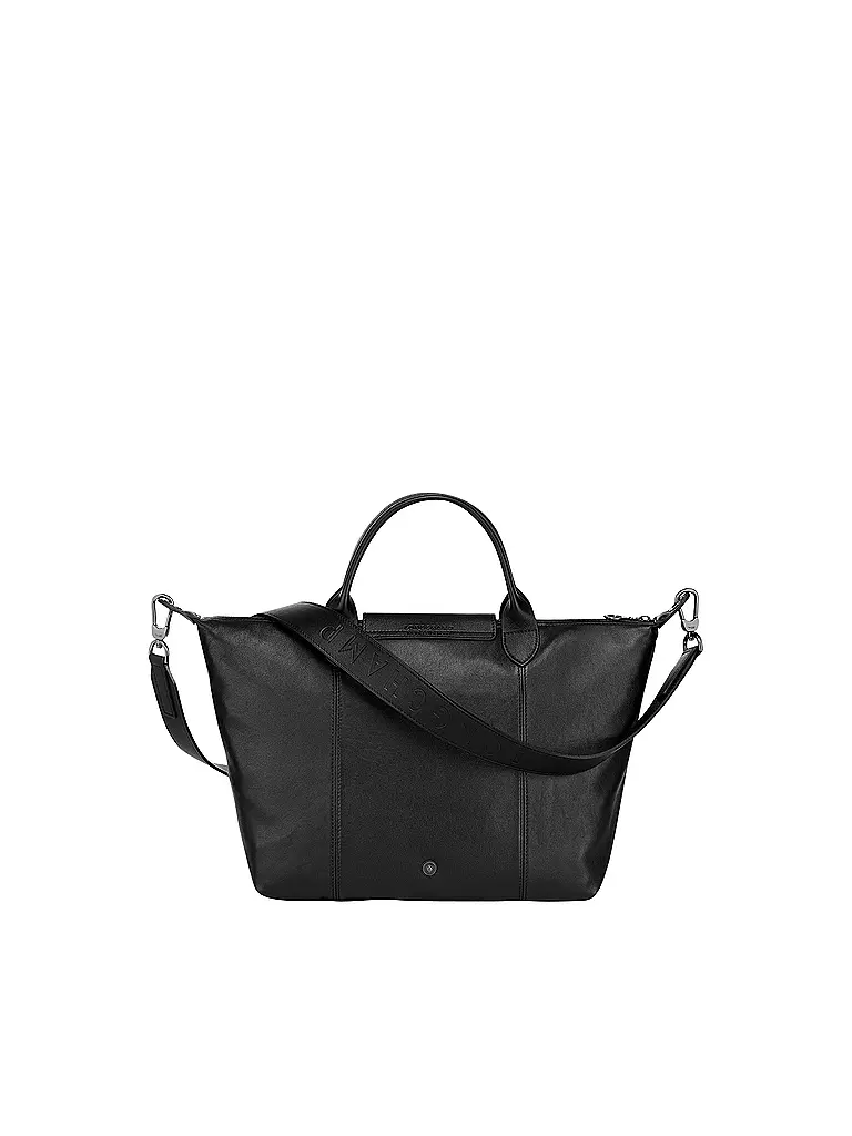 LONGCHAMP | Le Pliage Cuir Handtasche, Black | schwarz