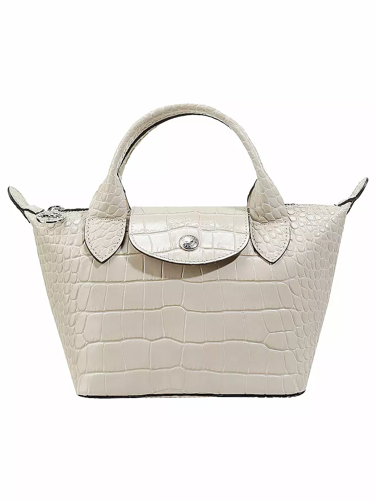 LONGCHAMP | Le Pliage Cuir Handtasche XS, Chalk  | beige