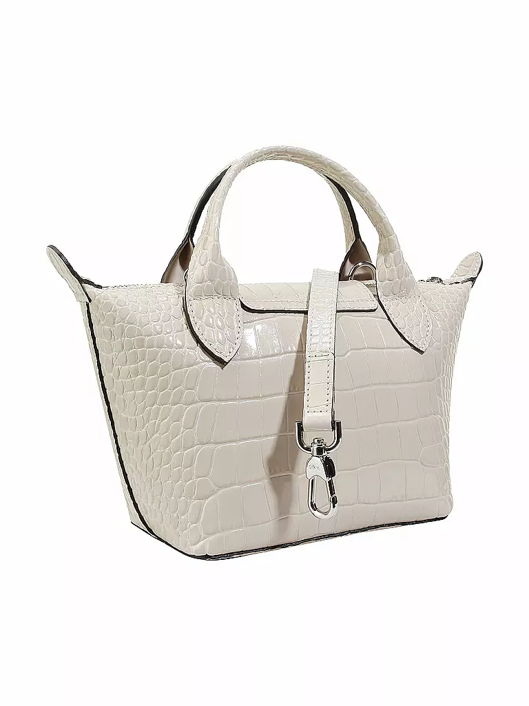 LONGCHAMP | Le Pliage Cuir Handtasche XS, Chalk  | beige