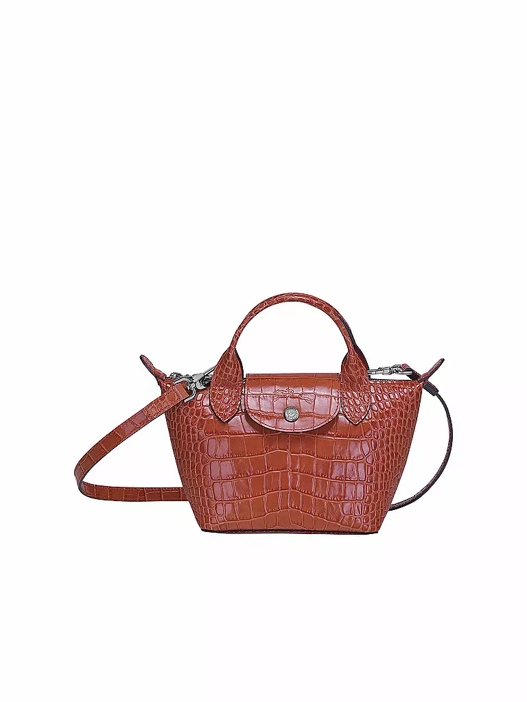 LONGCHAMP | Le Pliage Cuir Handtasche XS, Coral | pink