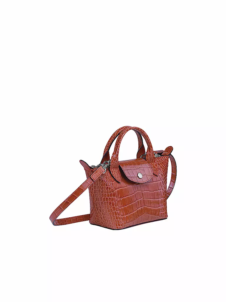 LONGCHAMP | Le Pliage Cuir Handtasche XS, Coral | pink