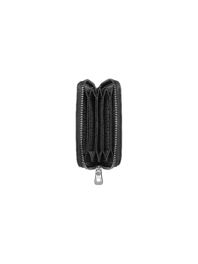 LONGCHAMP | Le Pliage Cuir Karten-Etui mit Reissverschluss, Black | schwarz