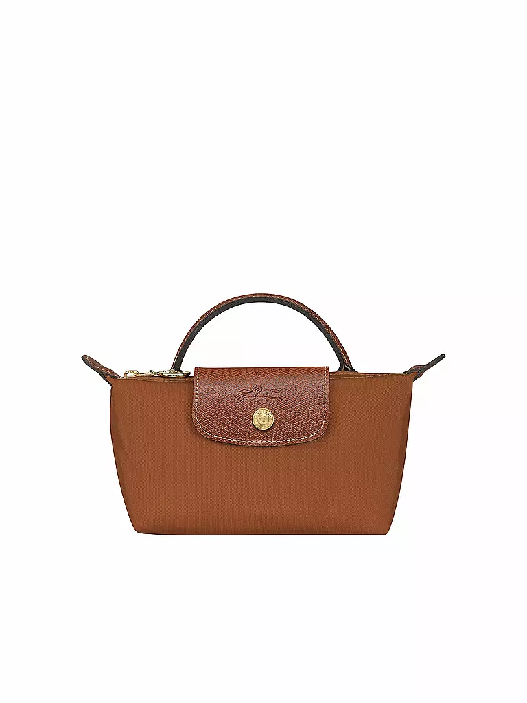 LONGCHAMP | Le Pliage Original Pochette mit Henkel, Cognac | braun