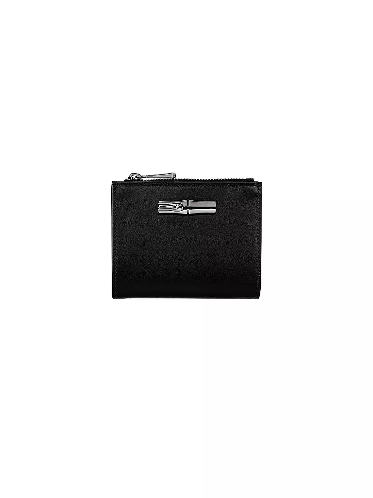 LONGCHAMP | Roseau Box Brieftasche im Kompaktformat, Black | schwarz