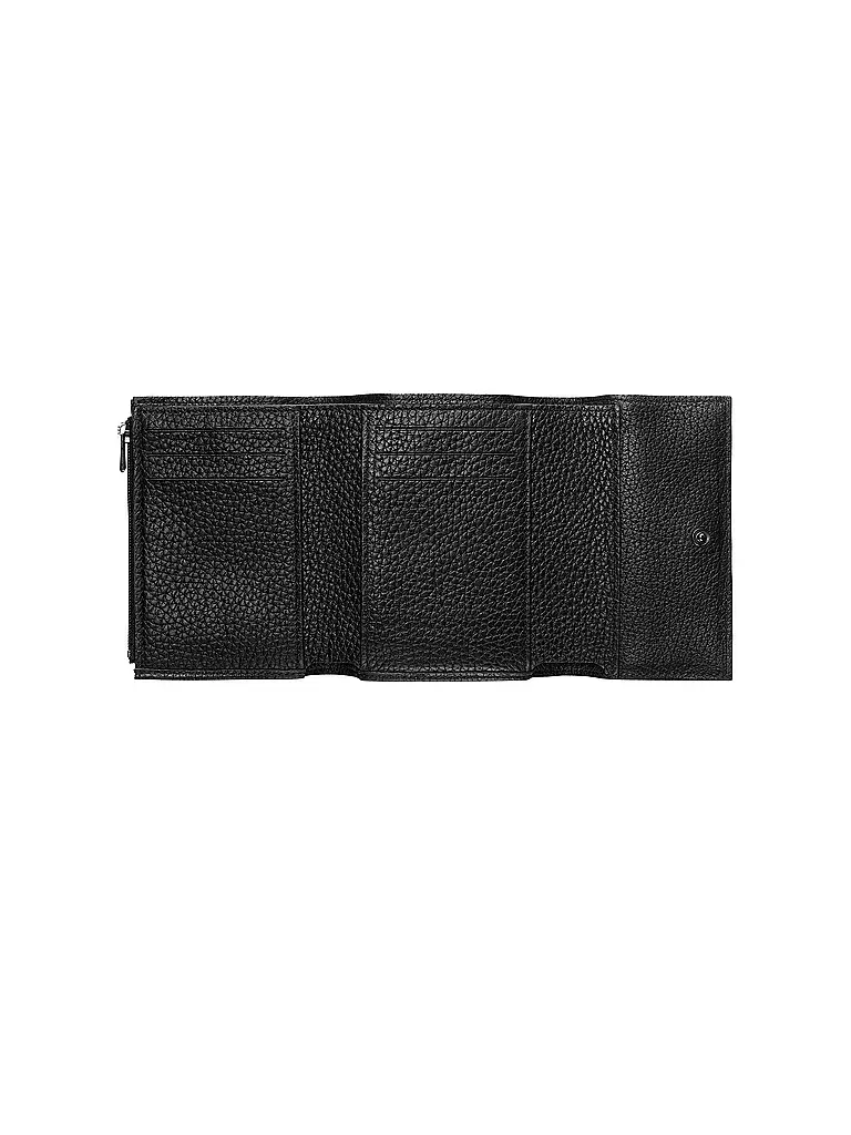 LONGCHAMP | Roseau Brieftasche im Kompaktformat, Black | schwarz