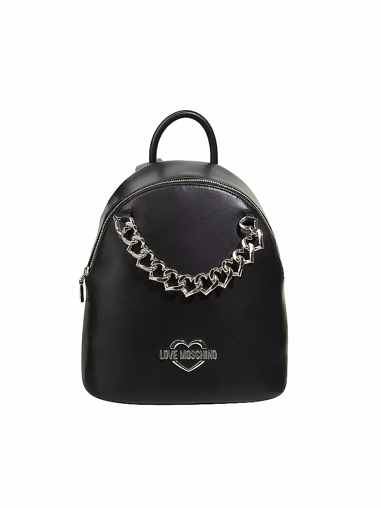 LOVE MOSCHINO | Rucksack "The new chain hearts" | schwarz