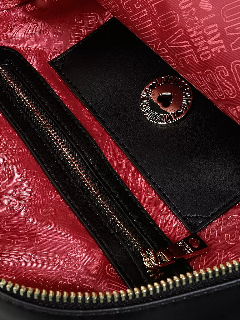 LOVE MOSCHINO | Rucksack "The new chain hearts" | schwarz