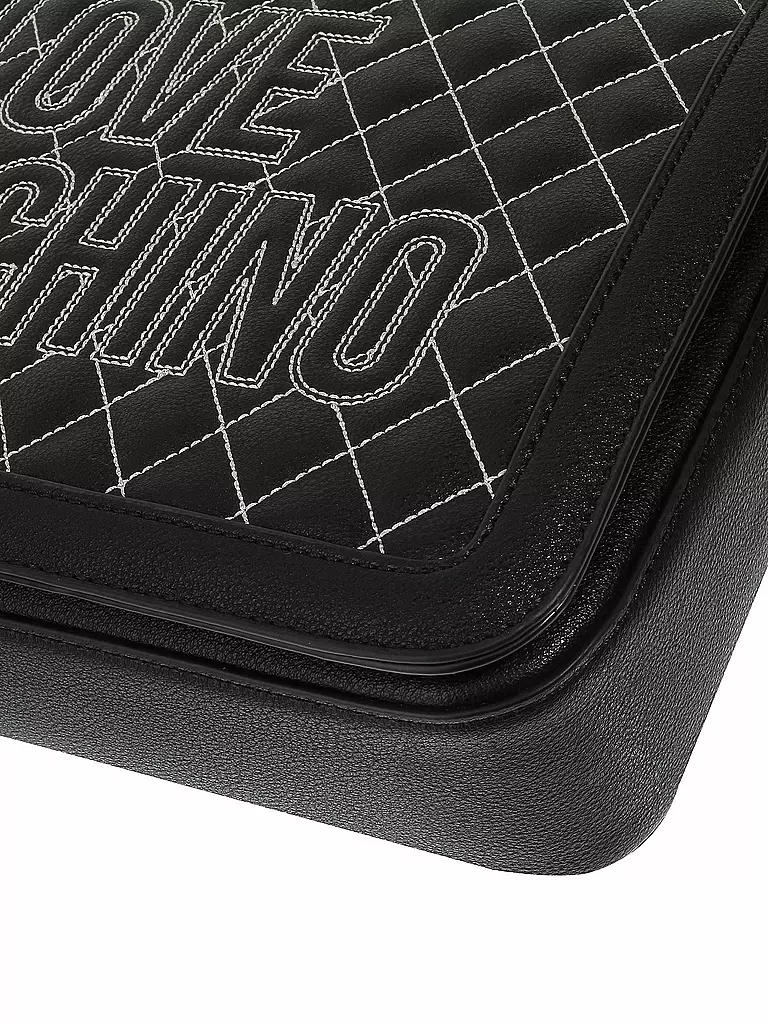 LOVE MOSCHINO | Schultertasche "Sporty Quilted" | schwarz