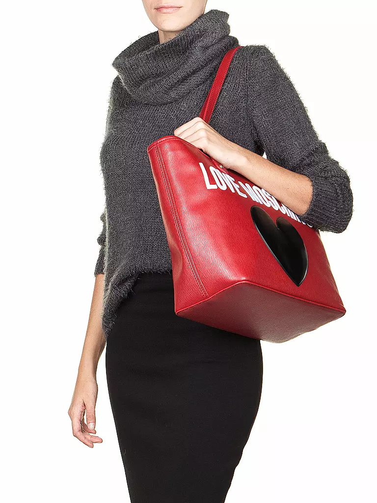 LOVE MOSCHINO | Tasche "Heart" | rot