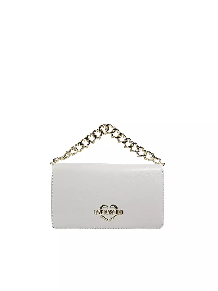 LOVE MOSCHINO | Umhängetasche "The new chain heart" | creme
