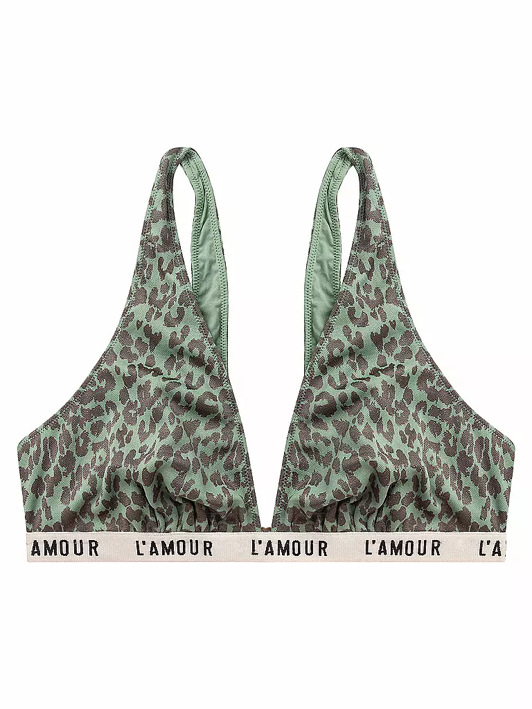 LOVE STORIES | Bikini-Top "Holly" (Grey Knit) | grün