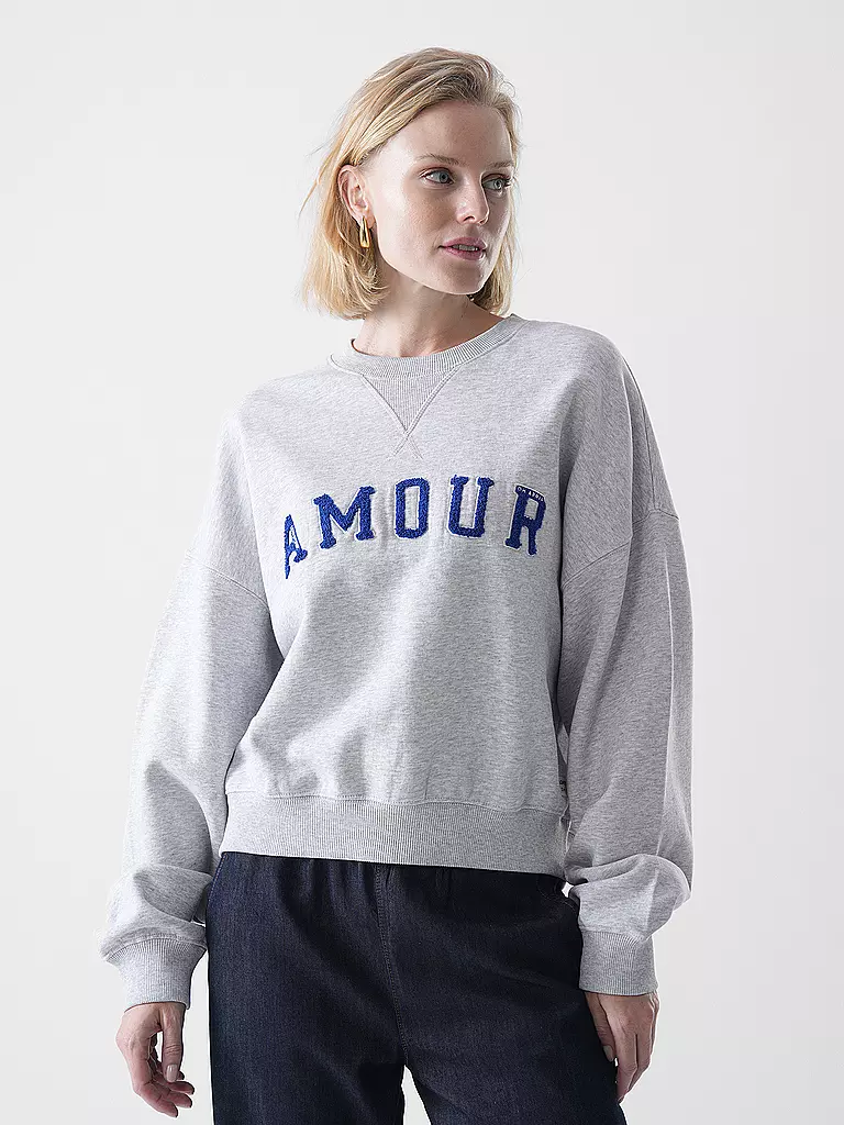 LOVE STORIES | Loungewear Sweater SLOANE | hellgrau