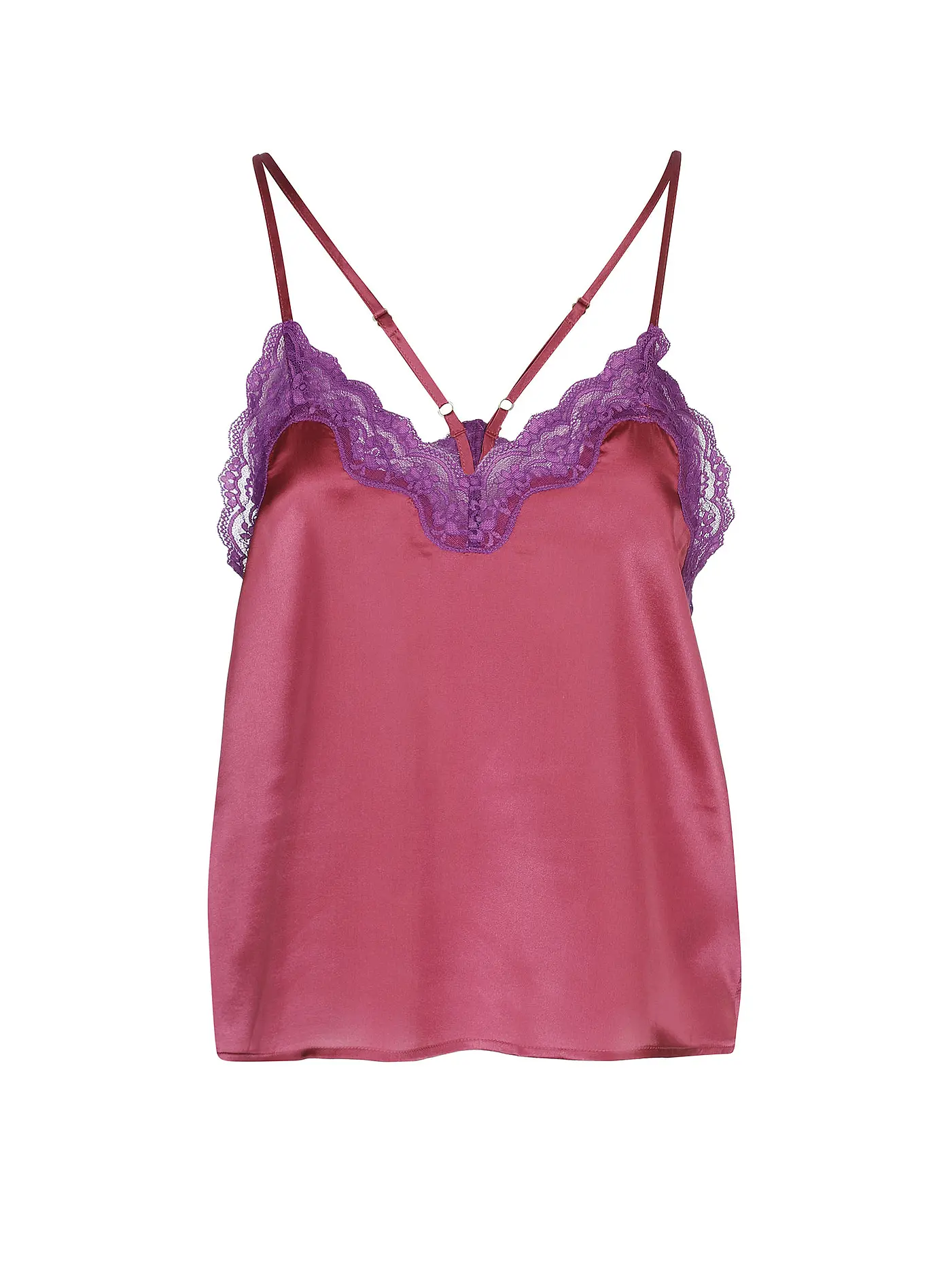 LOVE STORIES | Seiden Top MILLIE | beere