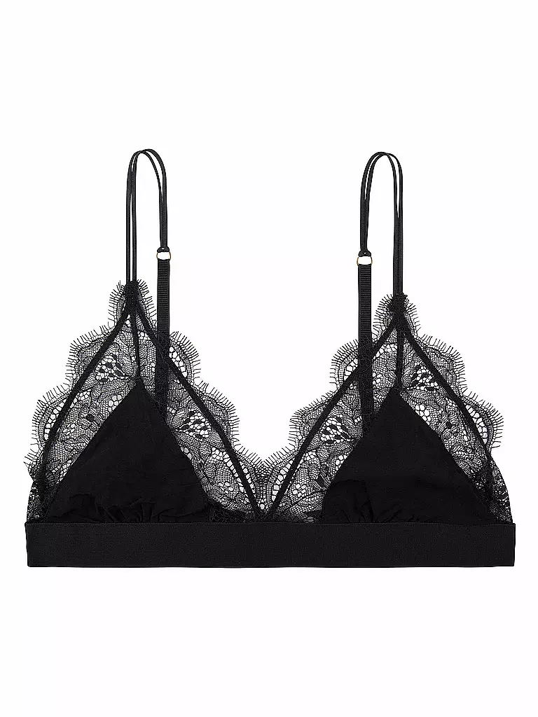 LOVE STORIES | Triangel BH "Love Lace" schwarz | schwarz