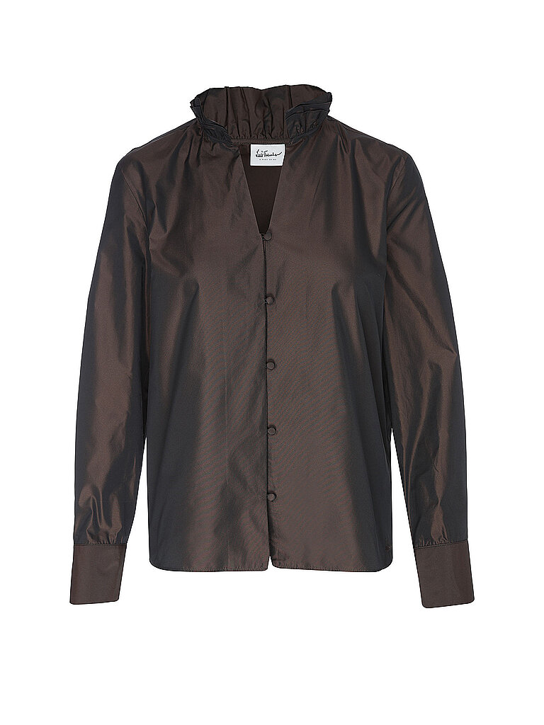 LUIS TRENKER Trachtenbluse LUFIAMMITA braun | XL