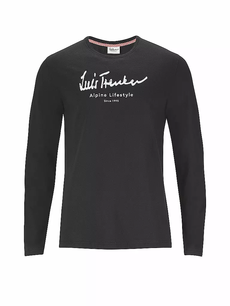 LUIS TRENKER | Langarmshirt "Alpine Lifestyle" | schwarz