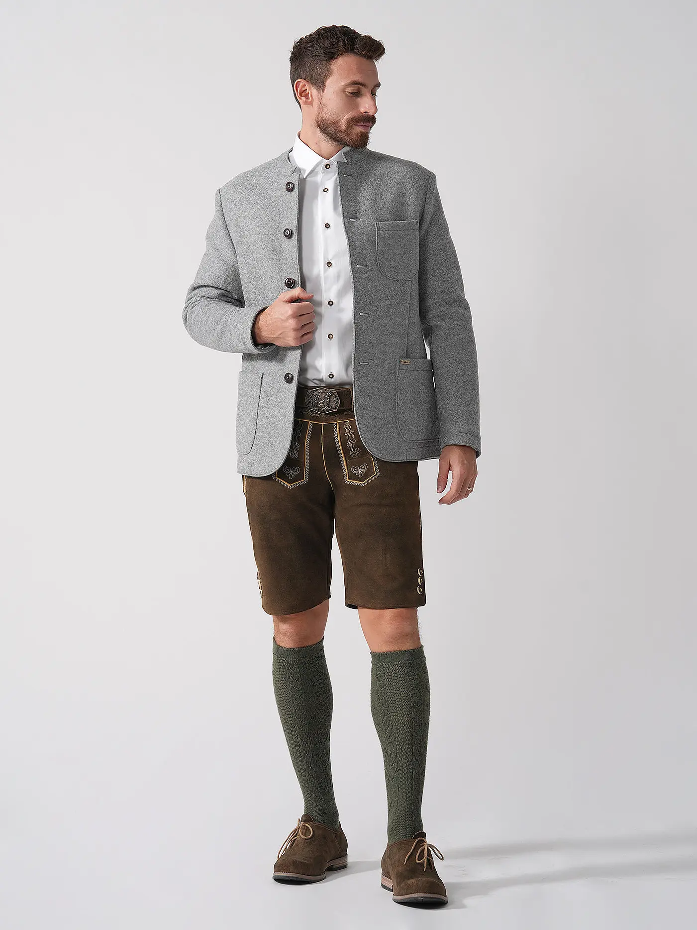 LUIS TRENKER | Sakko Slim Fit LUIGIS | hellgrau
