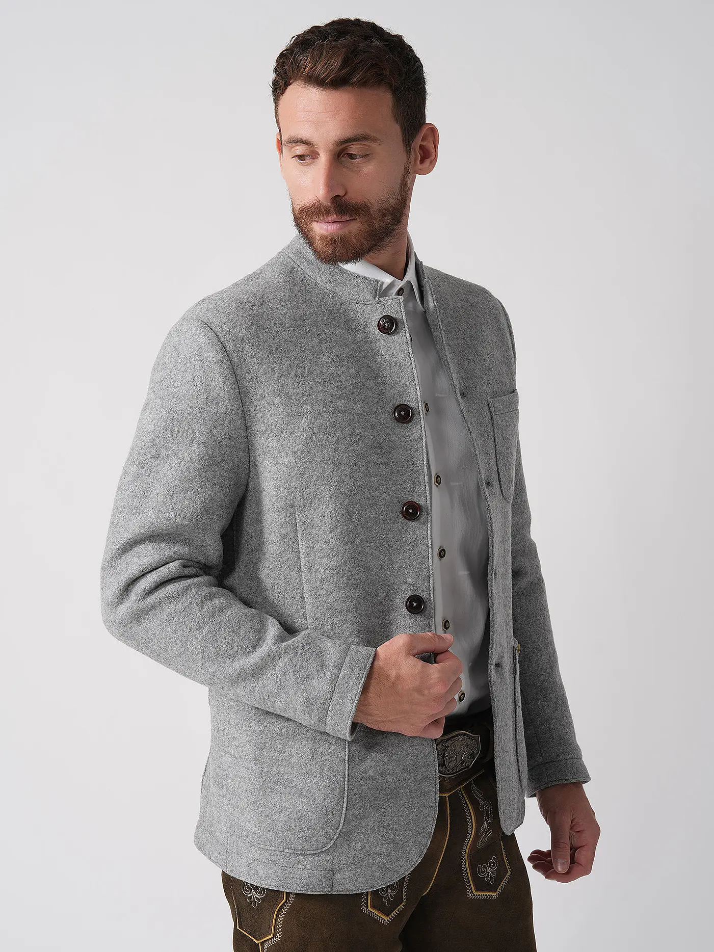LUIS TRENKER | Sakko Slim Fit LUIGIS | hellgrau