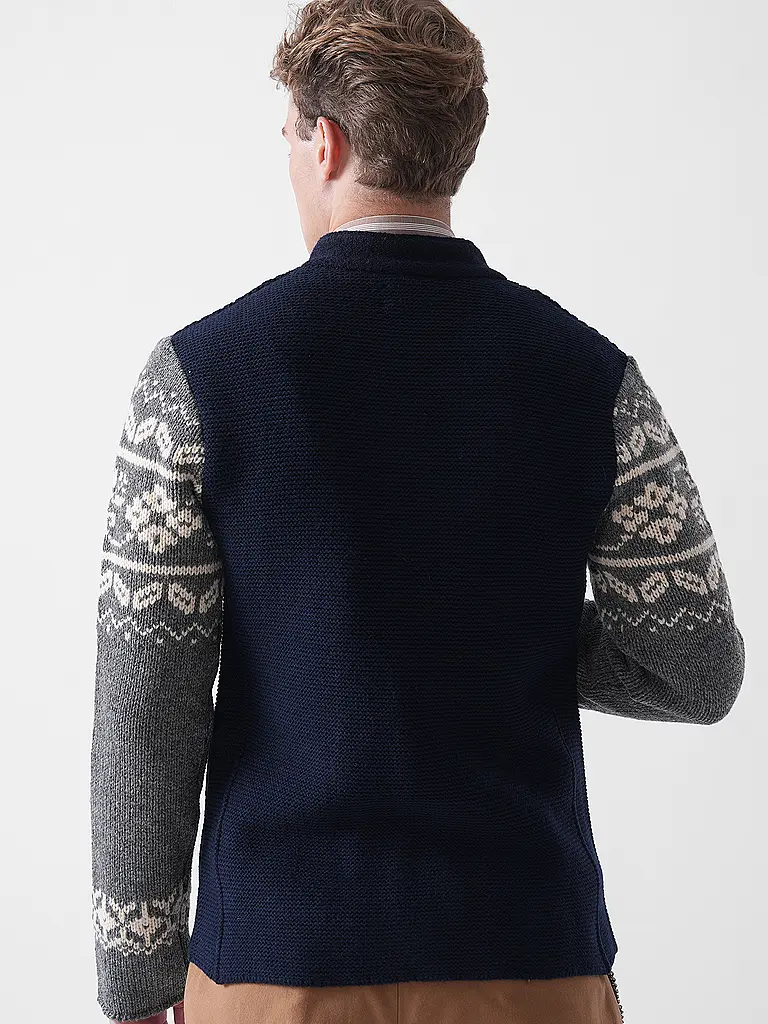 LUIS TRENKER | Strickjacke LUWAINER | blau