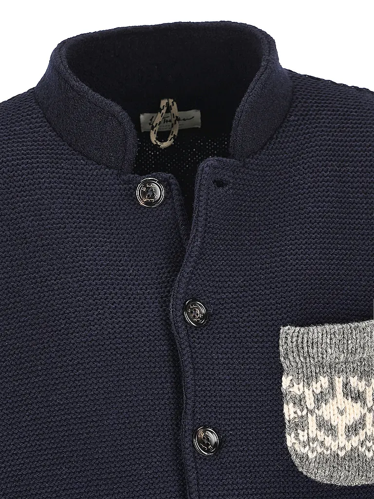 LUIS TRENKER | Strickjacke LUWAINER | blau