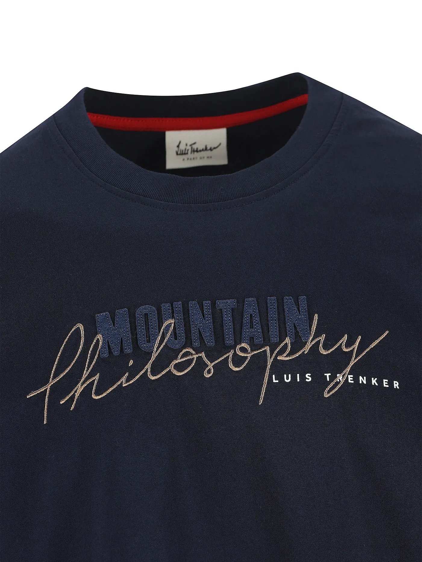 LUIS TRENKER | T-Shirt PHILOSOPHIST | dunkelblau