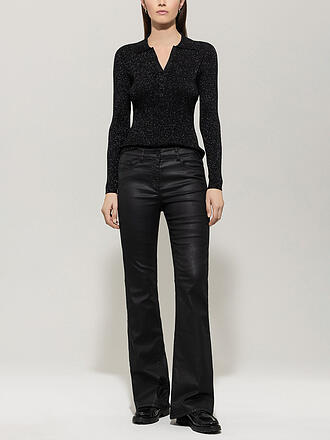 LUISA CERANO | Hose in Lederoptik Flared Fit