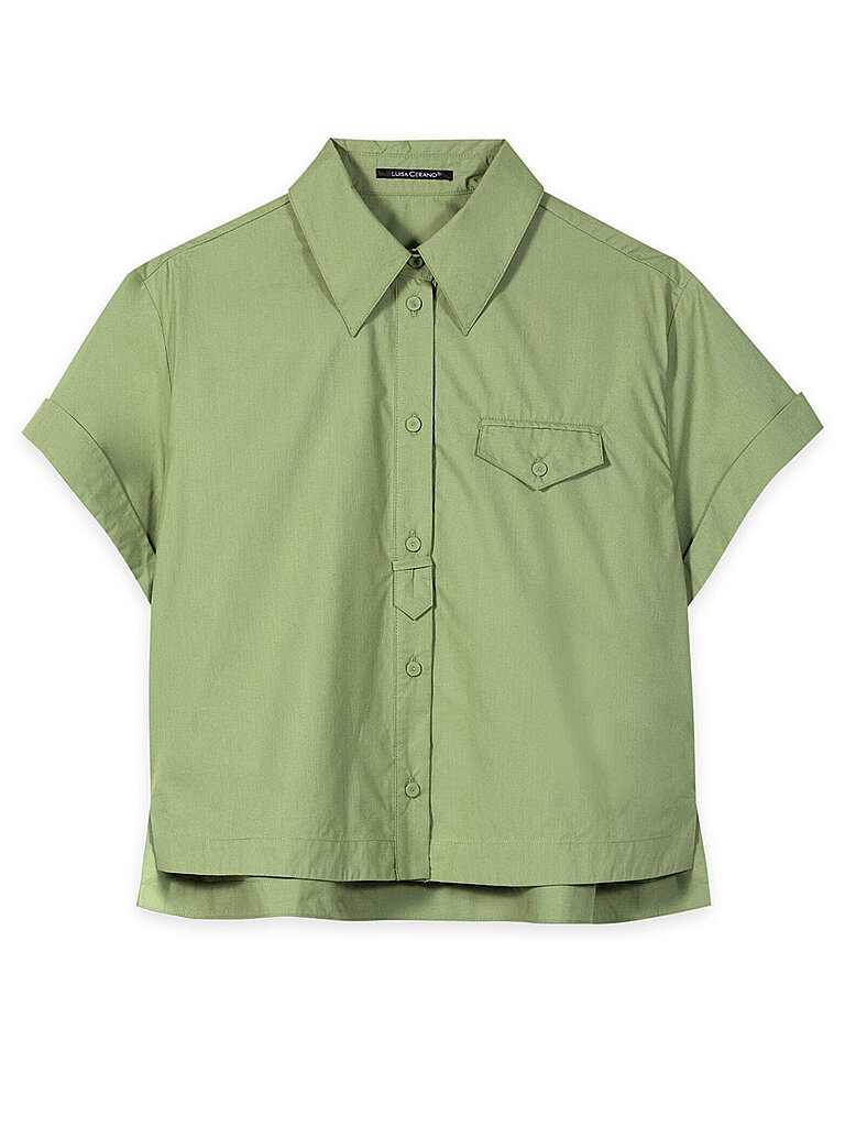 LUISA CERANO Bluse dunkelgrün | 38