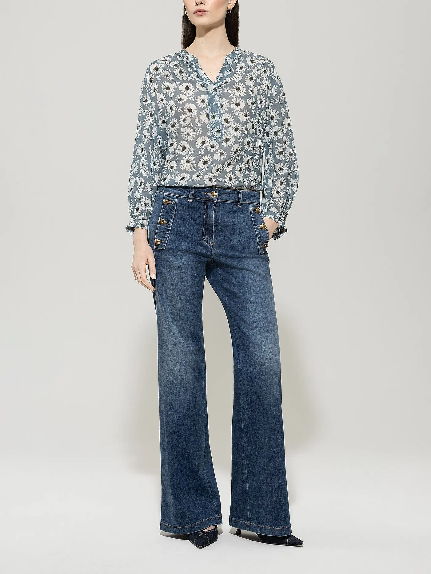 LUISA CERANO | Bluse  | blau