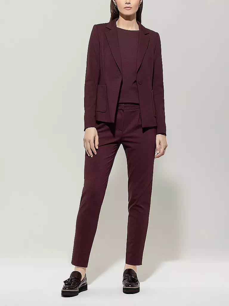 LUISA CERANO | Businesshose 7/8  | dunkelrot